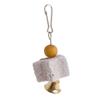 Parrots Chewing Toy Bird Beak Grinding Stone with Bells