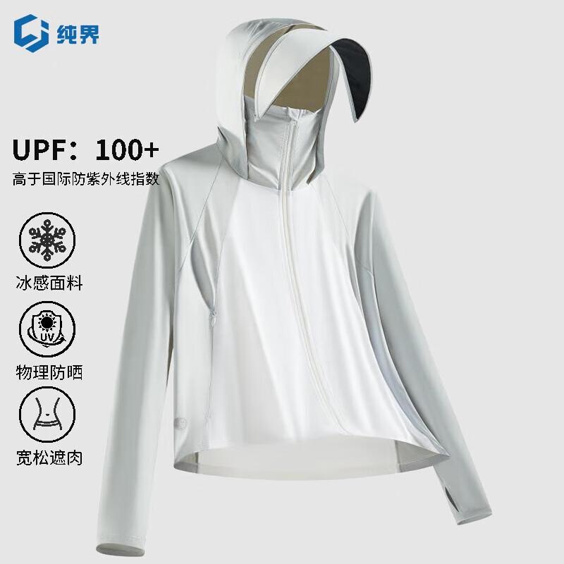 Chunjie Women s UPF100 Hooded Ice Silk Sun Protection Jacket M/L