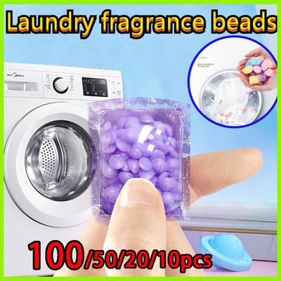 100/50/20/10 pièces perles de parfum de lavande Rose fraîche diffuseur de vêtements doux perles de lessive de parfum rehausseur de parfum au lavage vêtements propres
