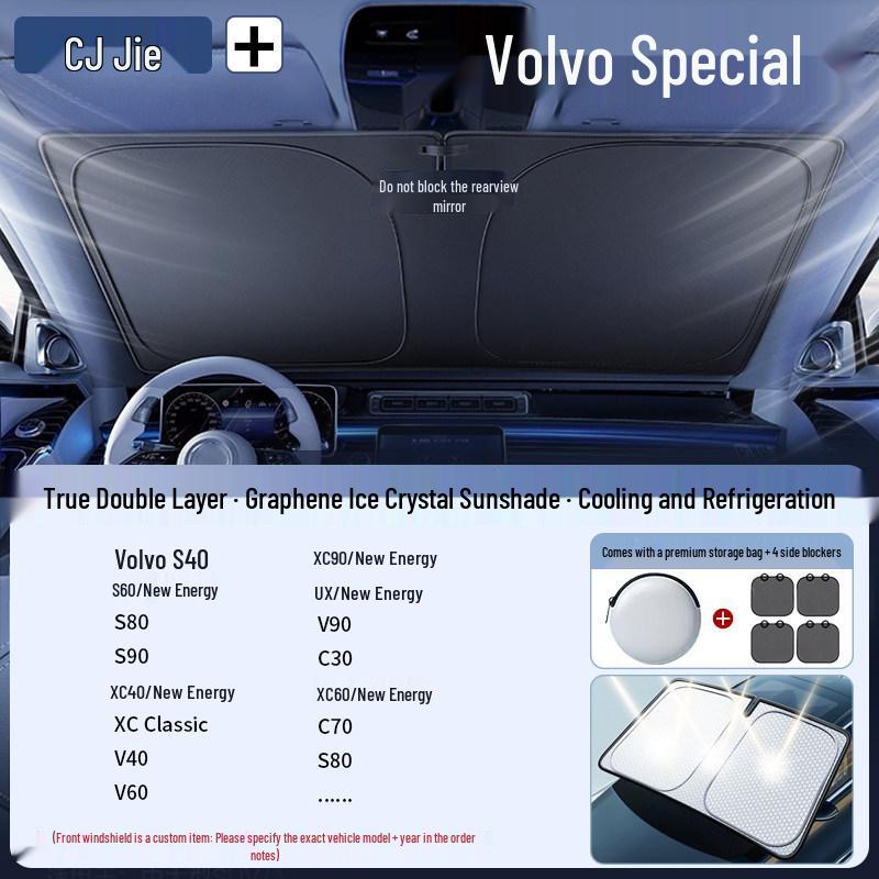 Car Sunshade Windshield Heat Insulation Blackout Curtain