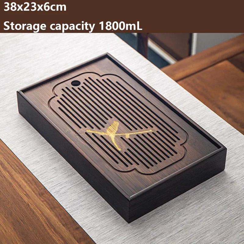 

Поднос для сервировки стола, винтажный креативный многоярусный скандинавский поднос для чая, китайское маленькое плато Гун-фу, декоративные аксессуары для чая 38X23X6CM