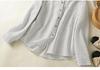 Artistic Cotton Linen Striped Long Sleeve Casual Loose Plus Size Shirt 2025