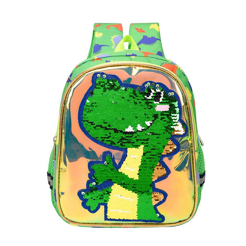 Charming Sequin Dinosaur Preschool Backpack Neutral For Boys And Girls