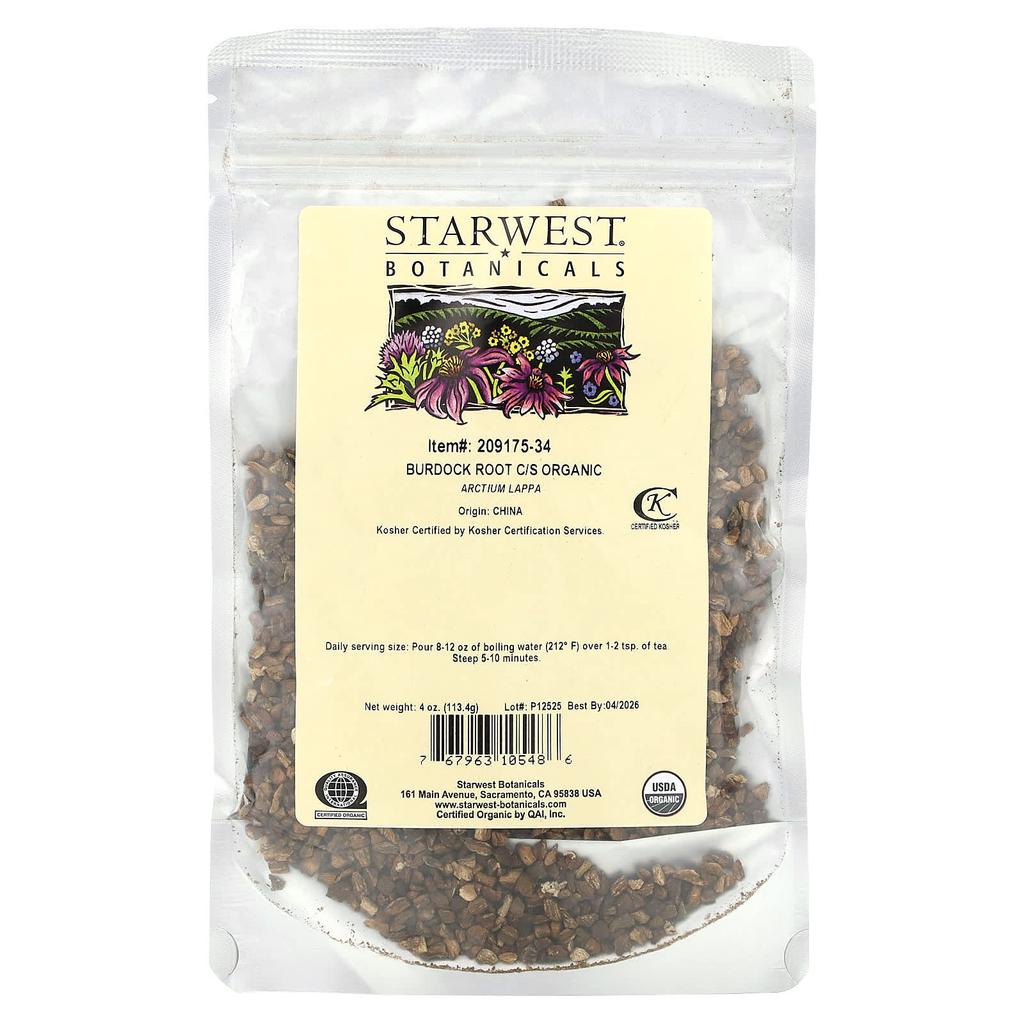 Burdock Root, C/S Organic, 113.4G(4Oz)
