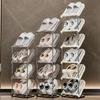Multi-Layer Household Shoe Storage Rack Transparent Stackable Shoe Rack Easy To Install Space-Saving Shoe Cabinet for Apartment
