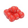 20PCS 6 Sided Number Dice Plastic 16mm Round Corner Polyhedral Dice Set for Numeral Teaching Board