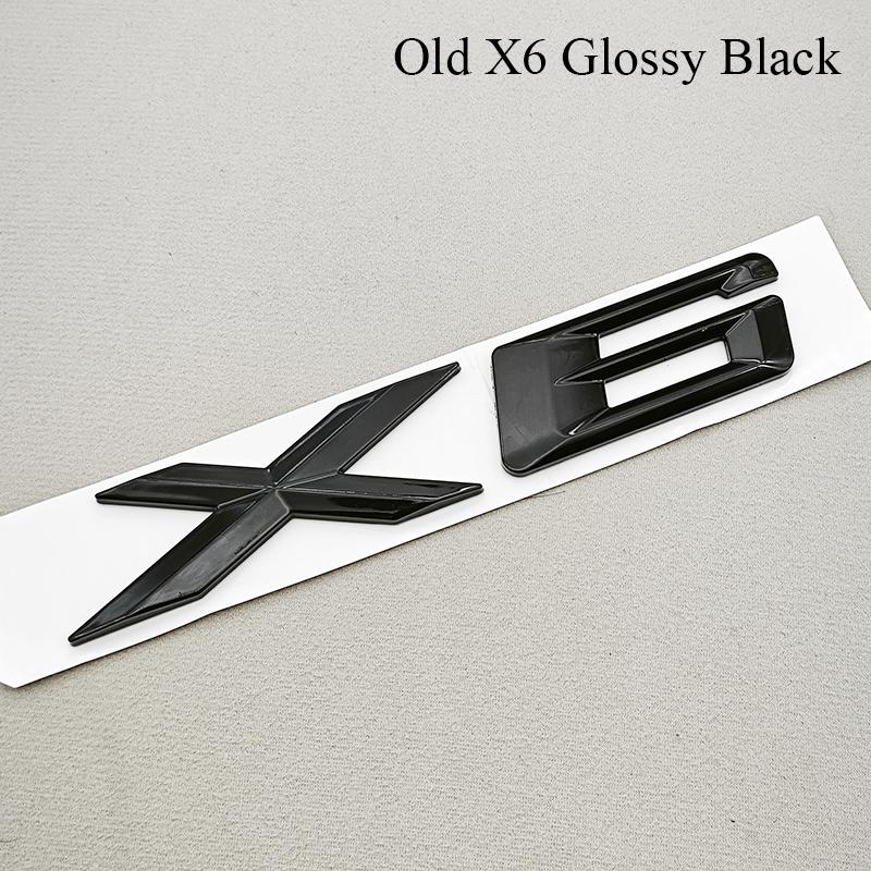 3D ABS Car Styling Letters Rear Trunk Auto Decals Logo X1 X6 Sticker Emblem For BMW X1 X6 E84 E71 Exterior Accessories
