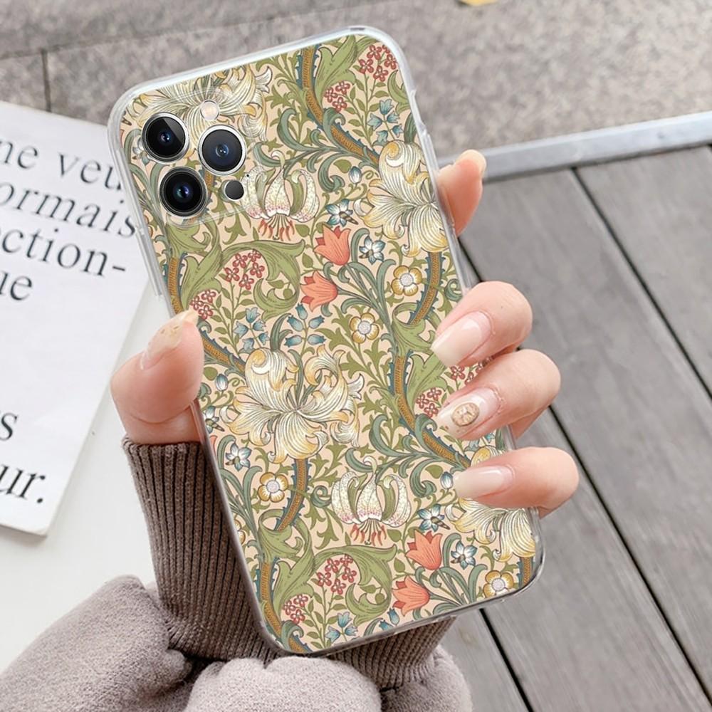 William Morris Thief Design Phone Case Silicone Soft for iphone 15 14 13 12 11 Pro Mini XS MAX 8 7 6 Plus X XS XR Cover