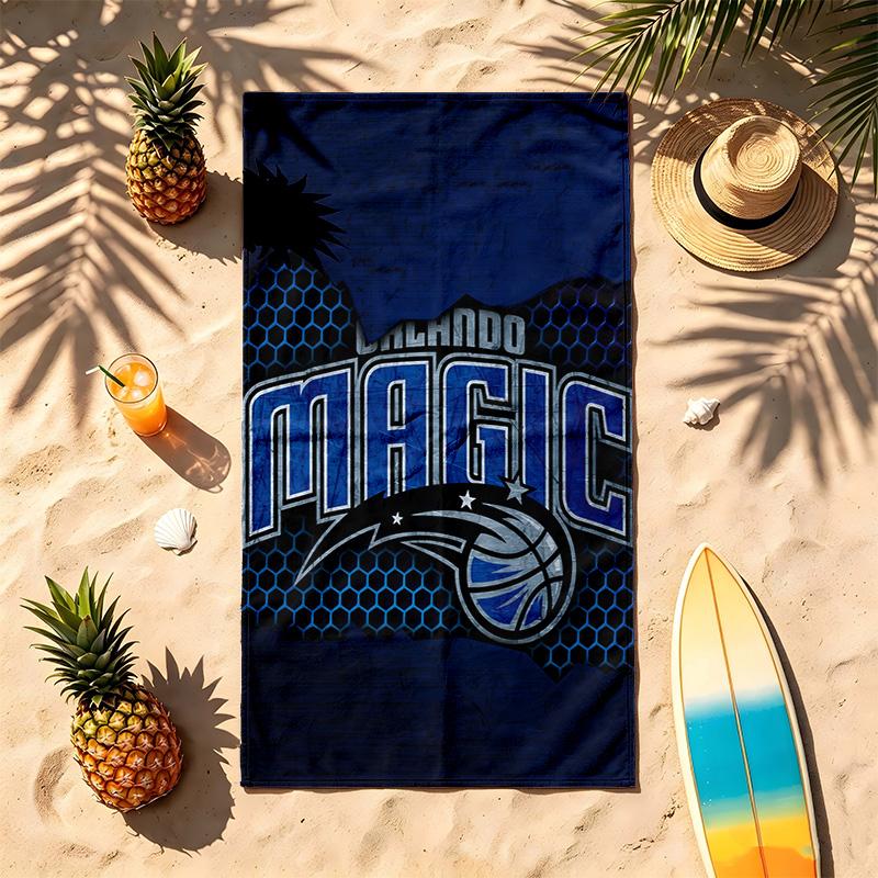 Orlando Magic (1) Asciugamano da Spiaggia Resistente alla Sabbia Morbido e Confortevole Adatto per Piscina Campeggio Yoga e Immersioni Un Viaggio
