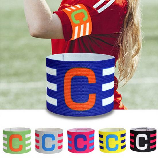 Captain C Armband Adjustable Unisex Adults Teens Football Soccer Training Team Captain Arm