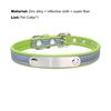 Puppy Necklace Reflective Engravable Zinc Alloy Adjustable Dog Neckwear for Daily Life