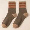 Women's Mid-tube Socks Autumn and Winter Long Socks Terry Socks Winter Plus Velvet Thick Warm Cotton Socks