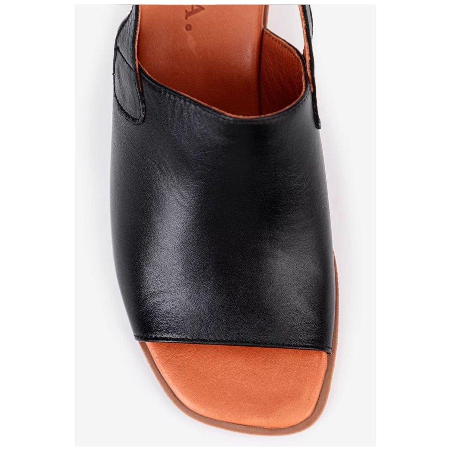 Women's Genuine Leather Chunky Heeled Casual Sandals