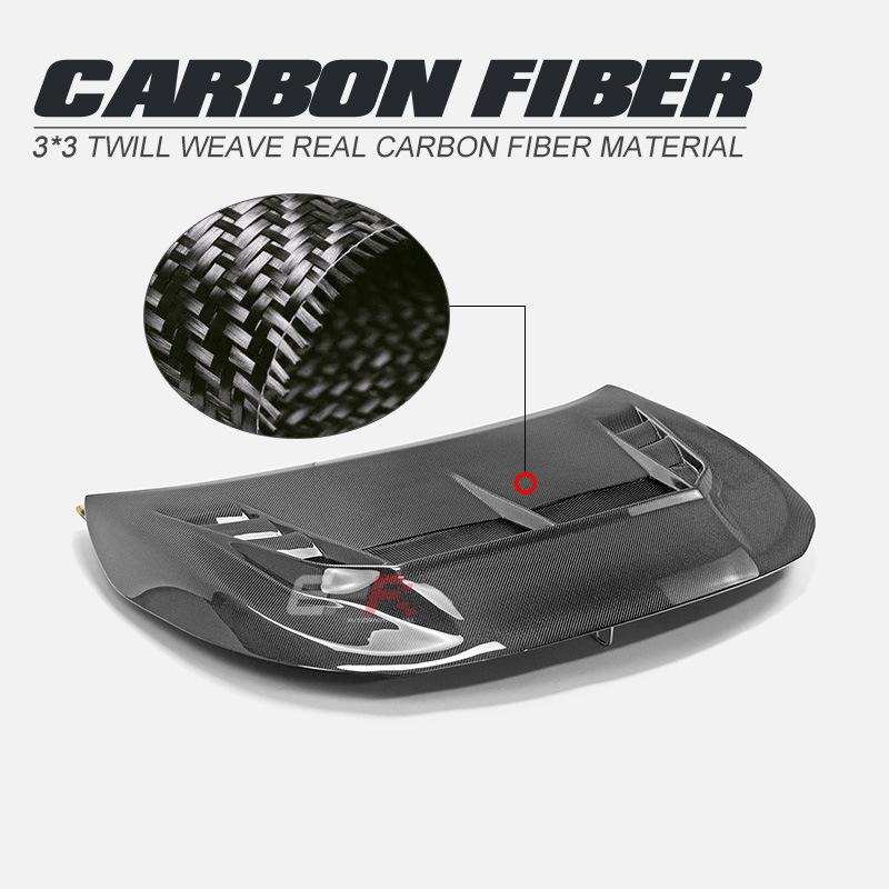 Toyota GR Corolla Varis-Style Vented Carbon Fiber Hood