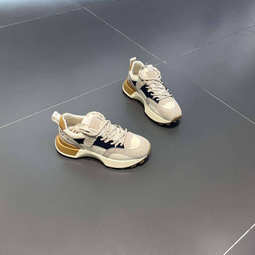 Boty Forrest Gump Dámské Jarní a Podzimní Nová barevně ladící Móda s tenkým pasem Daddy Shoes