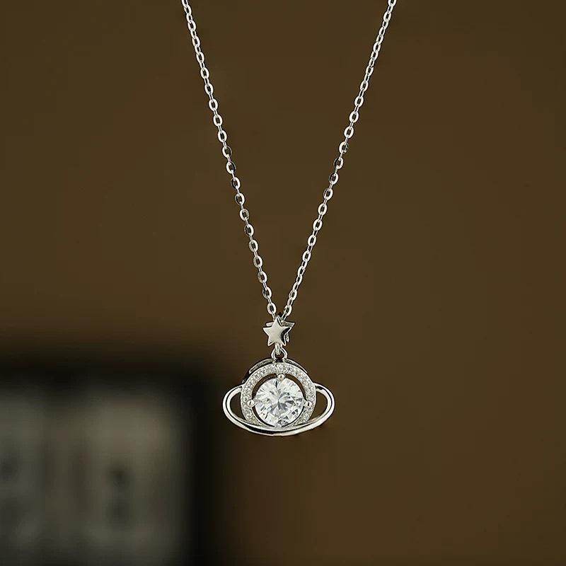 Бестселлер «Сяохуншу»: Роскошное колье  Звезда и Планета  для женщин - Элегантная цепочка на ключицы