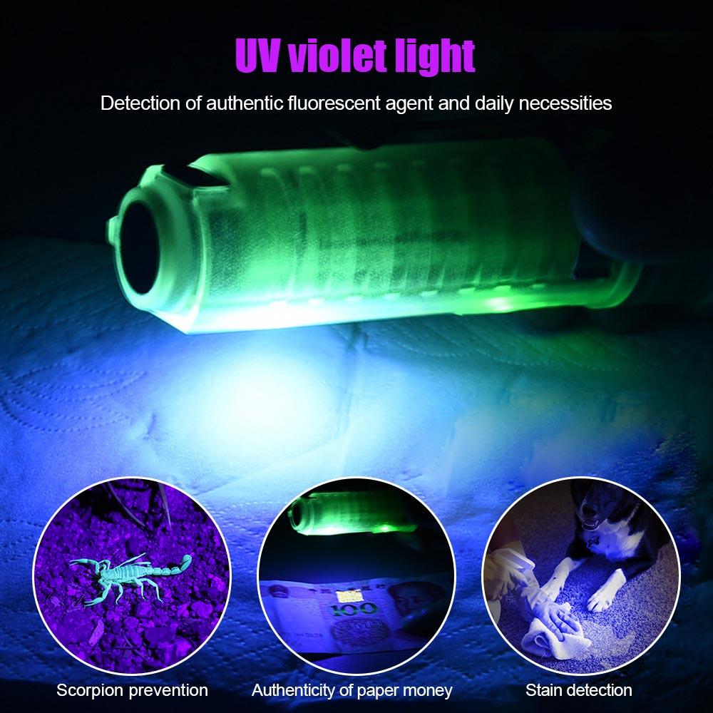 20W White LEP Flashlight,Red Blue Waring Light,UV Ultra Violet Torch,Zoomable,Fluorescent,Magnet Tail, Pen clip,Type-C Charge