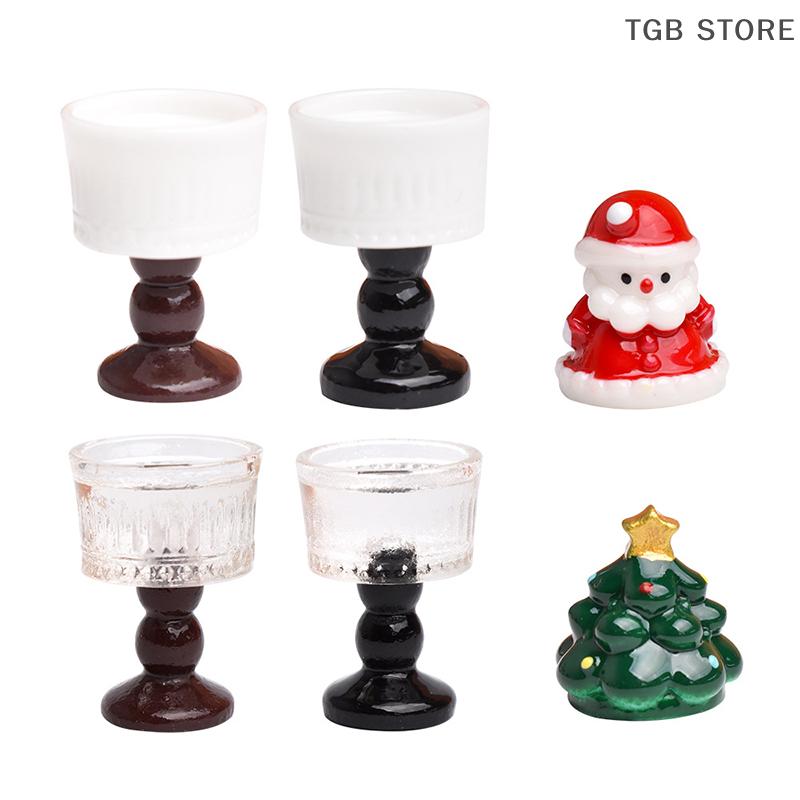10Pcs Dollhouse Miniaturas Christmas Decor Ice Cream Cup Play Doll House Accessories Toy Pretend Play Toy