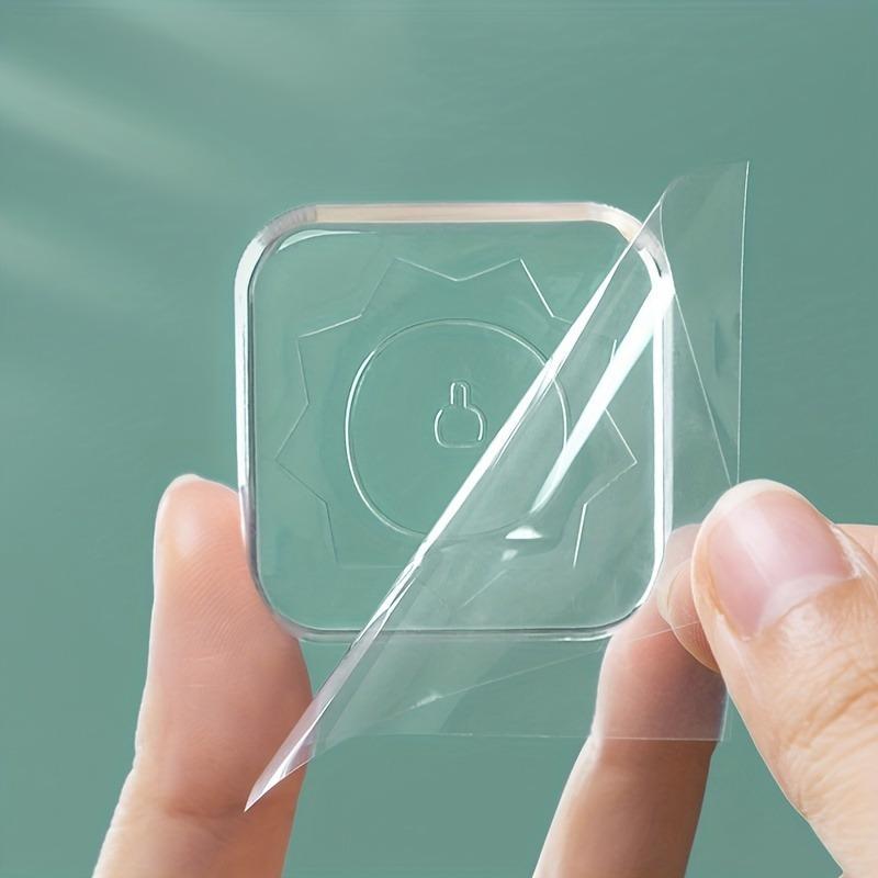 2pcs Clear Silicone Door Crash Mat and Door Stopper, Transparent Anti-Collision Buffer for Doors & Refrigerators