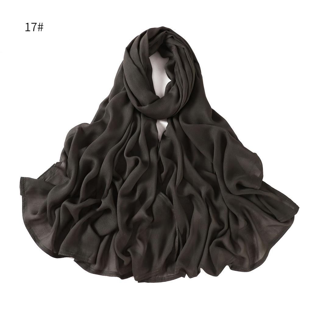 New Cotton Linen Scarf For Women Girls Students Autumn Winter Solid Color Long Scarves Soft Viscose Shawl Female Wrap Shawls