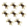 8Pcs Artificial Crab Bait 13cm 33.5g Simulation Crab Soft Lure Fishing Bait with Hooks for Freshwater Saltwater Yello