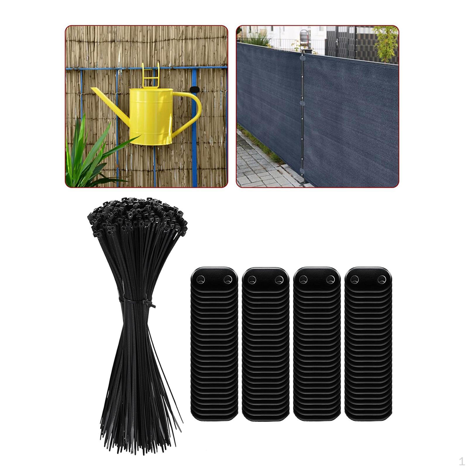 

Braces for Garden Fence Privacy Screen with Cable Ties And Securing Accessories 100pcs