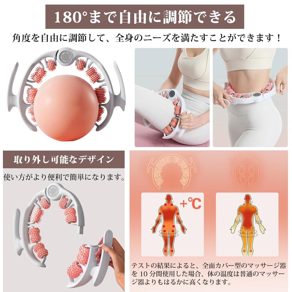 Massage Fascia Roller Ring Detachable Multifunctional Opening and Fascia Calf and Foot Foam Cellulite Full Body Yoga Indoor Exercise L-Tou Roller,