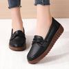 Spring Autumn plus size women's shoes Comfortable genuine leather shoes Fashion low cut flat Round headed casual ladies loafers