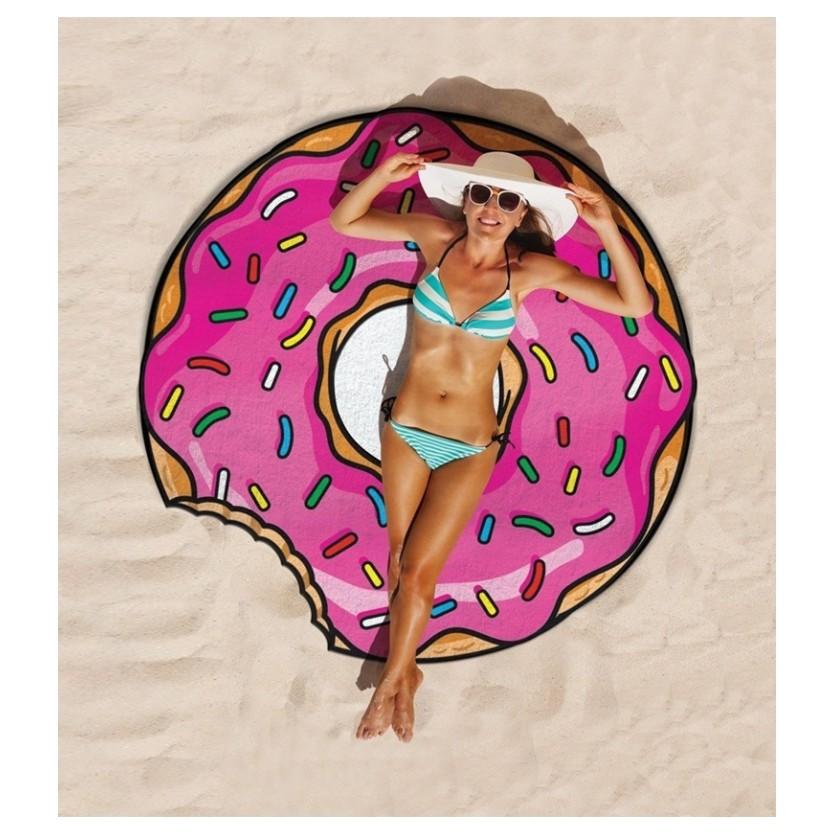 Hamburgers Donuts Pizza Design Beach Towel For Kids And Adults With Polyester Fabric For Pool And Beach Use