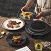 Japanese Ceramic Retro Dining Plate for Pasta, Steak, and Desserts