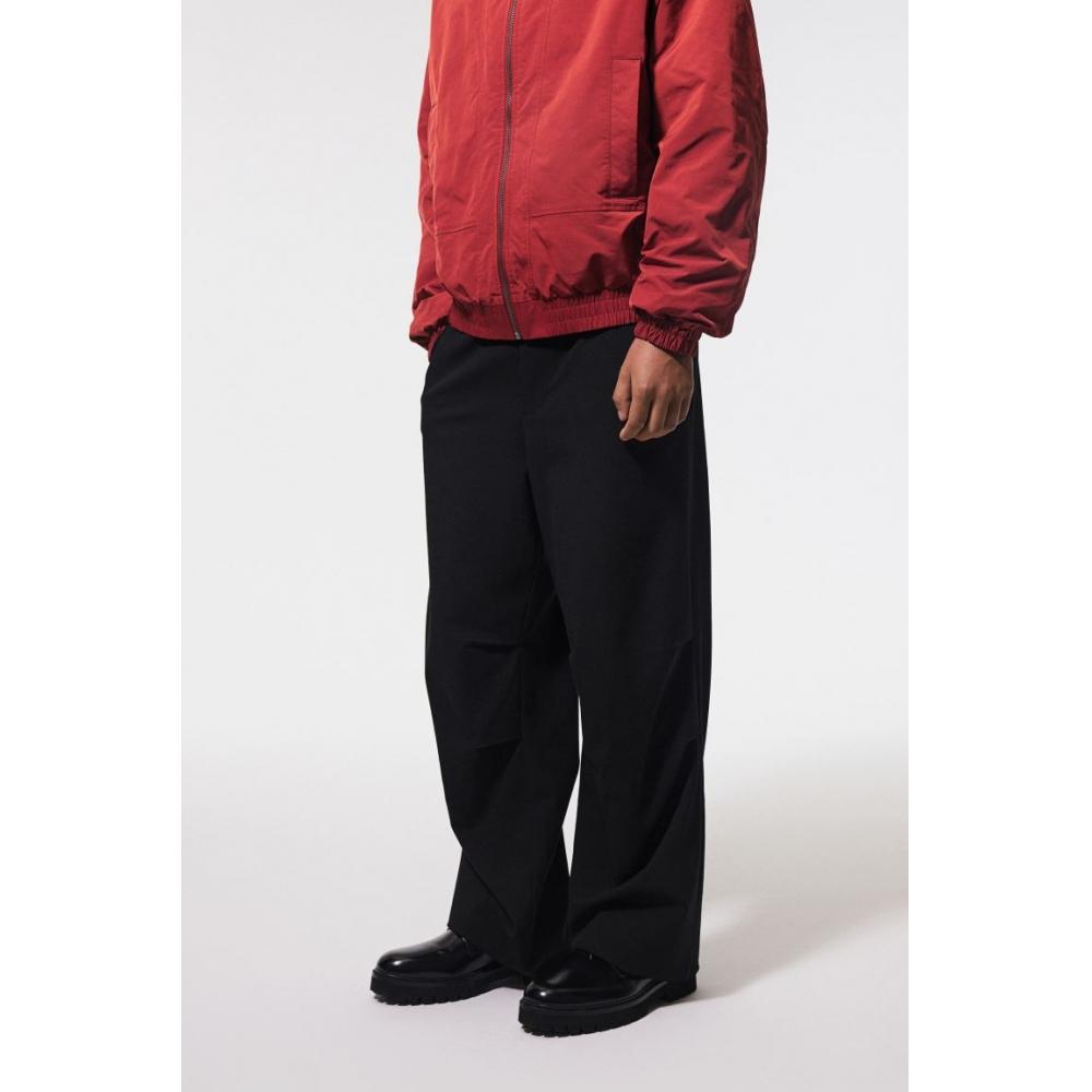 H M Pants Loose Fit Black
