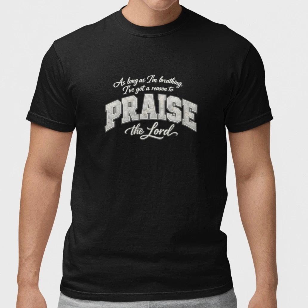 

Praise The Lord Christian T Shirt Faith Religious Inspirational Tee Black Unisex XXL