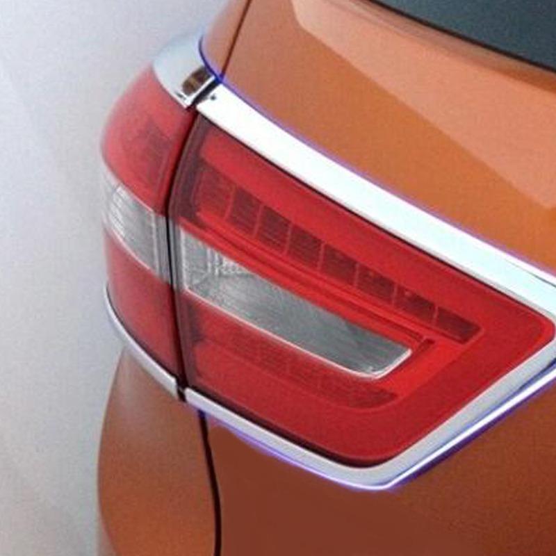 Car Body ABS Chrome Cover Trim For Hyundai Creta IX25 2014 2015 2016 2017 2018  Back Rear Light Lamp Frame Eyebrow 4PCs