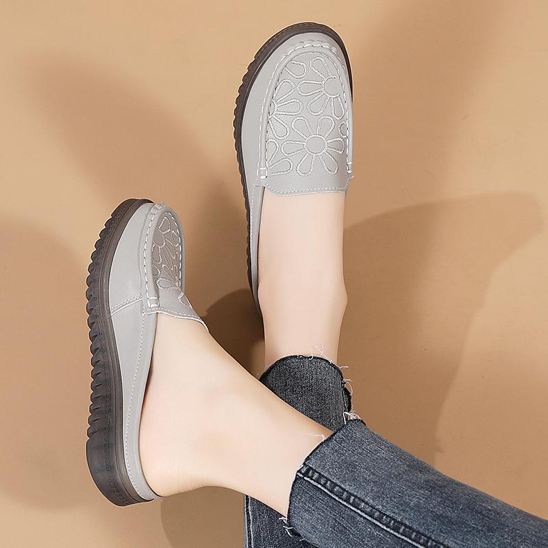 Women Slippers 2025 Spring New Casual Half-slip Shoes Ladies Slip on Closed Toe Sandals Zapatos De Mujer Women's Slingback Shoes