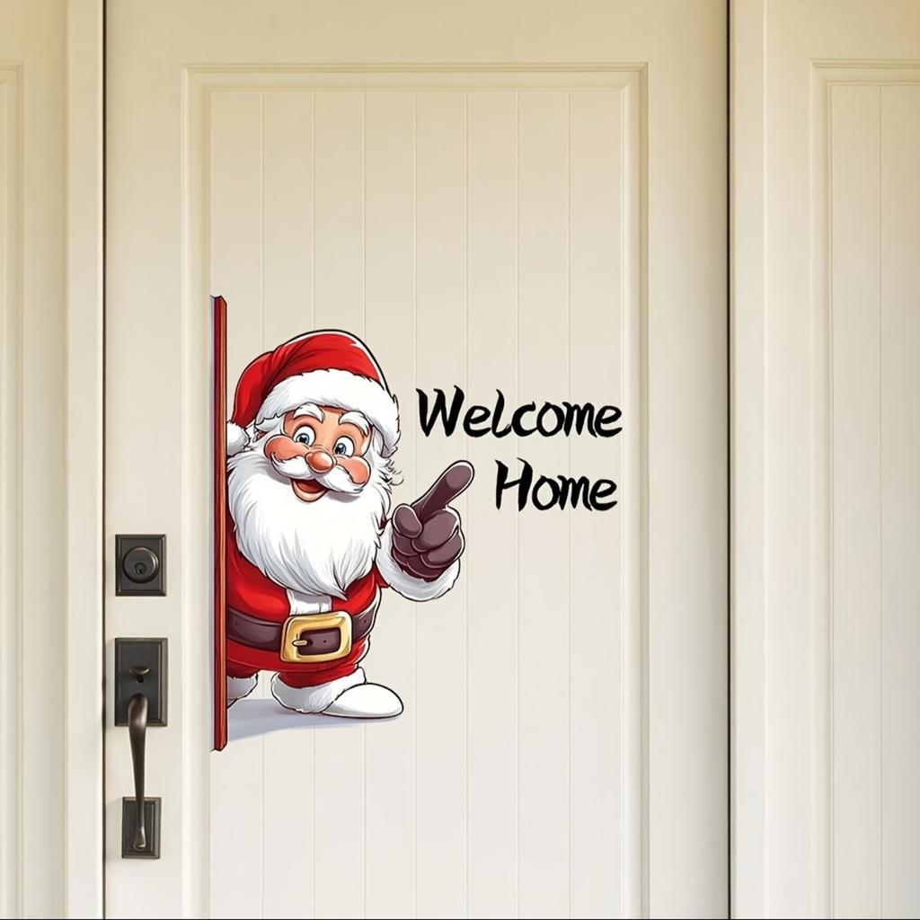 Welcome Home Wall Stickers Christmas Wall Stickers Wall Decals Christmas Wall Decorations Xmas Art For Kids Bedroom Playroom Decor