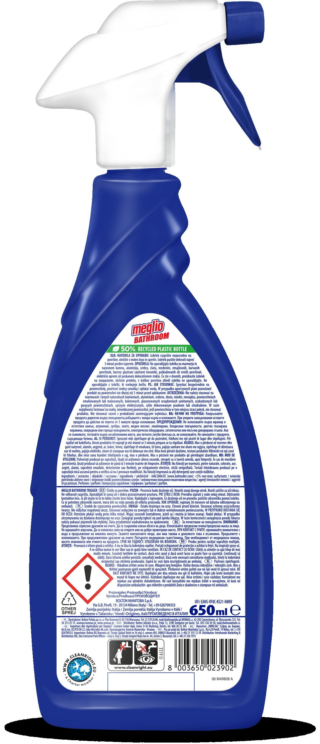 Meglio Środek do czyszczenia łazienki 650 650 ml