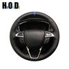 Car Steering Wheel Cover For Ford Mondeo 2014- Edge Galaxy S-Max 2015 2016 2017 2018- Hand Sew DIY Artificial Leather