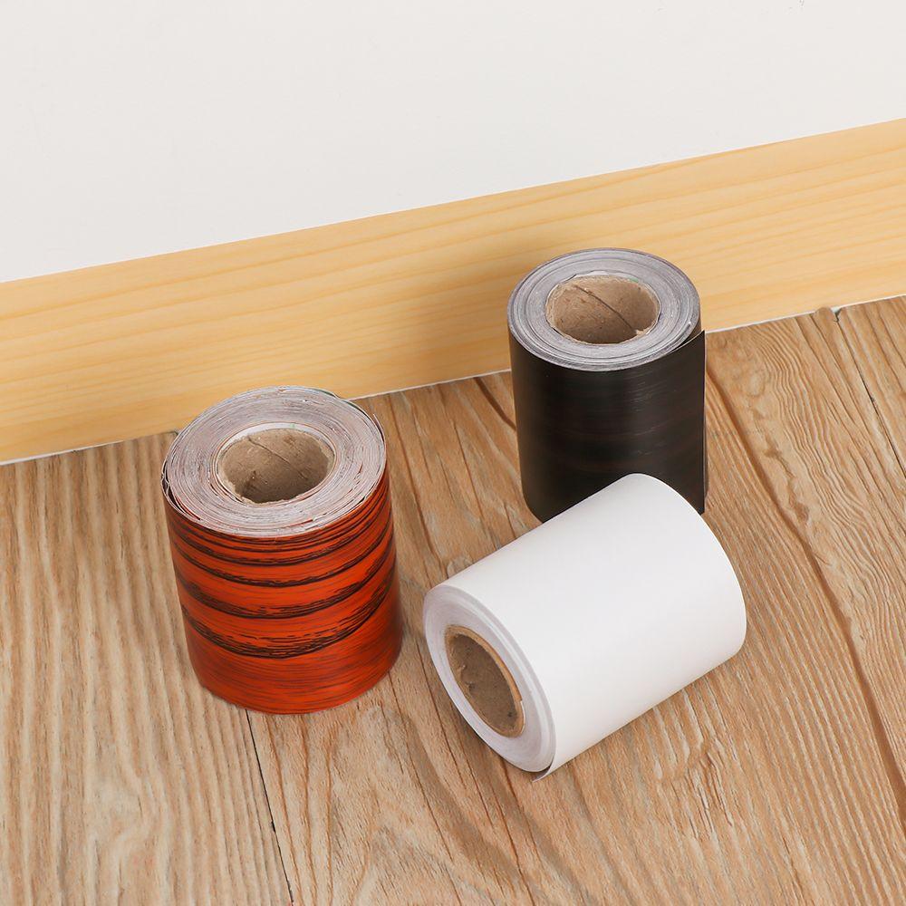 Living Room Skirting Line Vinyl Decals Self-adhesive Wood Waist Line Wallpaper Wall Border Stickers Baseboard
