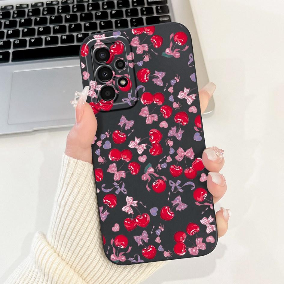 For Samsung Galaxy A52 Case SM-A525F Cover Cute Panda Rabbit Soft Liquid Silicone Phone Case For Samsung A52s A72 5G A725F Funda