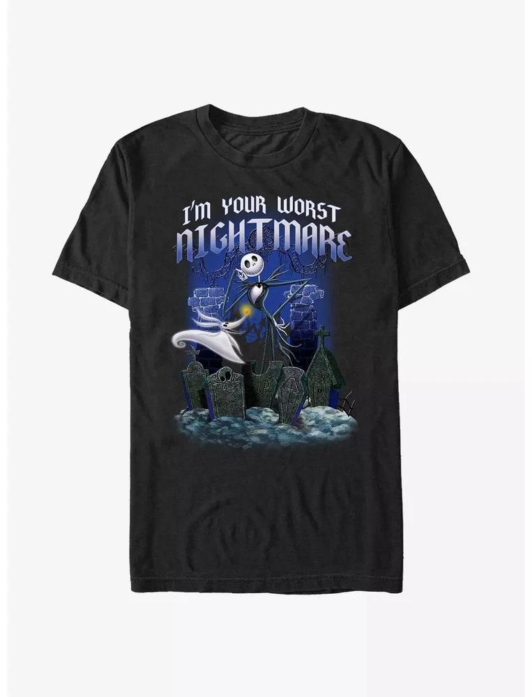 The Nightmare Before Christmas Jack Zero Tombstone Blues Tshirt Black S