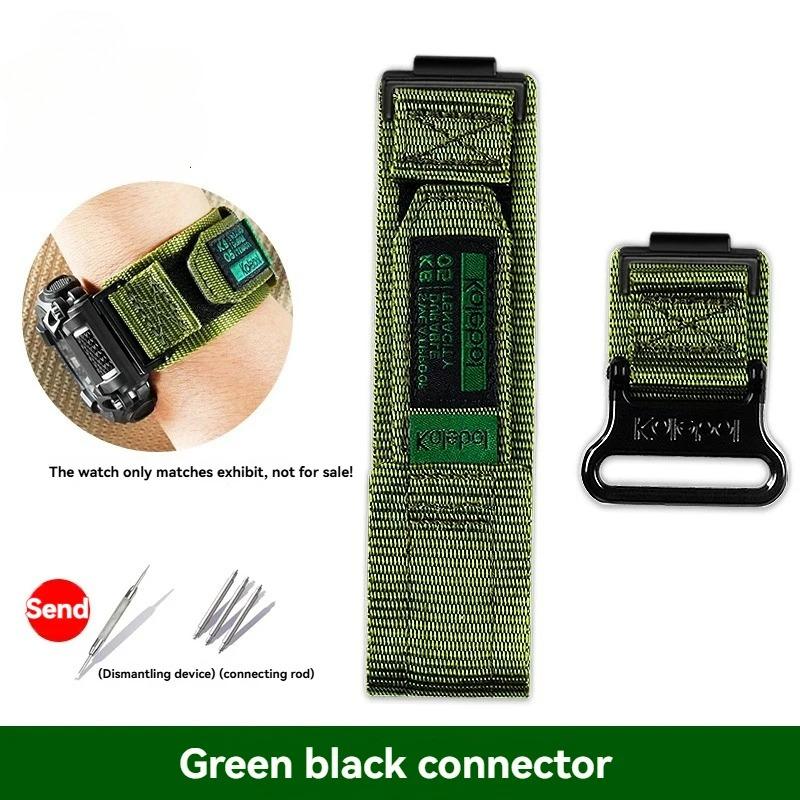Nylon-Canvas-Uhrenarmband Für Casio G-SHOCK Uhrband GA-900 GA700 GA110/100 GM110 modifiziertes Sport-Armband für Herren schwarz
