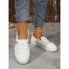 Vår- och Sommarmode Nya Mesh Andningsbara Rund Tå Låg Skärning Casual och Bekväma Platta Promenadskor Sneakers