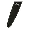 Fender leather Vegan Leather USA-made strap, Strap, Black, 2.5"