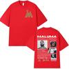 Rapper MALUMA Tour 2026 Grafik T-Shirt Unisex Damen Retro Mode Kurzarm T-Shirt Unisex Hip Hop Oversized T-Shirts Streetwear