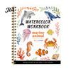 Nature Animal And Landmark Theme Watercolor Coloring Book, Clean Bright Patterns Design, Thick Educational Drawing Gift for Kids Paper Multi-theme