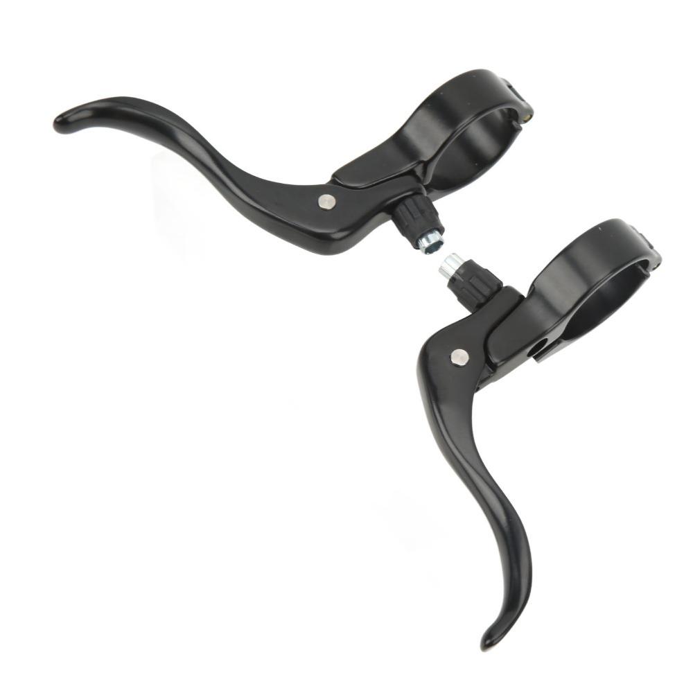 1 Pair Aluminum Alloy Bike Brake Lever 22.2/31.8mm Diameter Bike Brake Level Handles Stable Braking