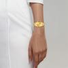 TITONI Plum Blossom Airmaster Series Automatic Mechanical Movement 50 Meters 29mm Gold Dial Stainless Steel Case Stainless Steel Strap 23733 G-651