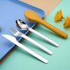 304 Stainless Steel Camping Picnic Portable Tableware Set Travel Cutlery with Silicone Case Cutlery Set Reusable Portable Case