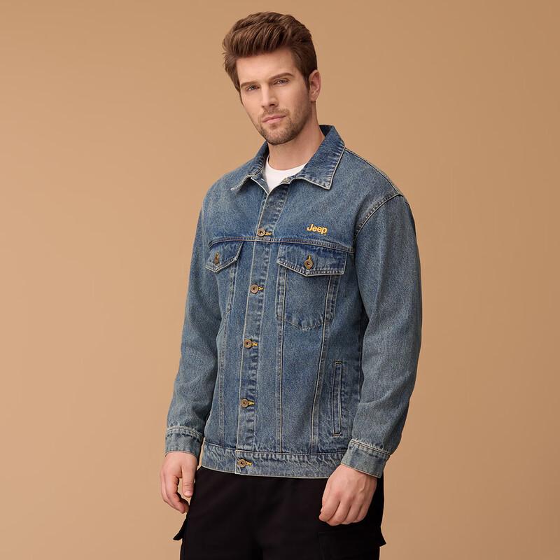JEEP Men s Casual Denim Jacket 2XL
