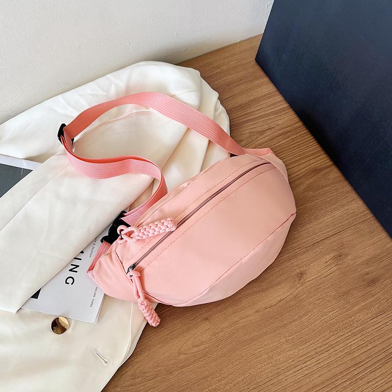 Breast Bag Women's 2025 Autumn New Casual Fashion Solid Color Oblique Span Bag Men's and Women's Same Sports Versatile Fanny Pack Men's